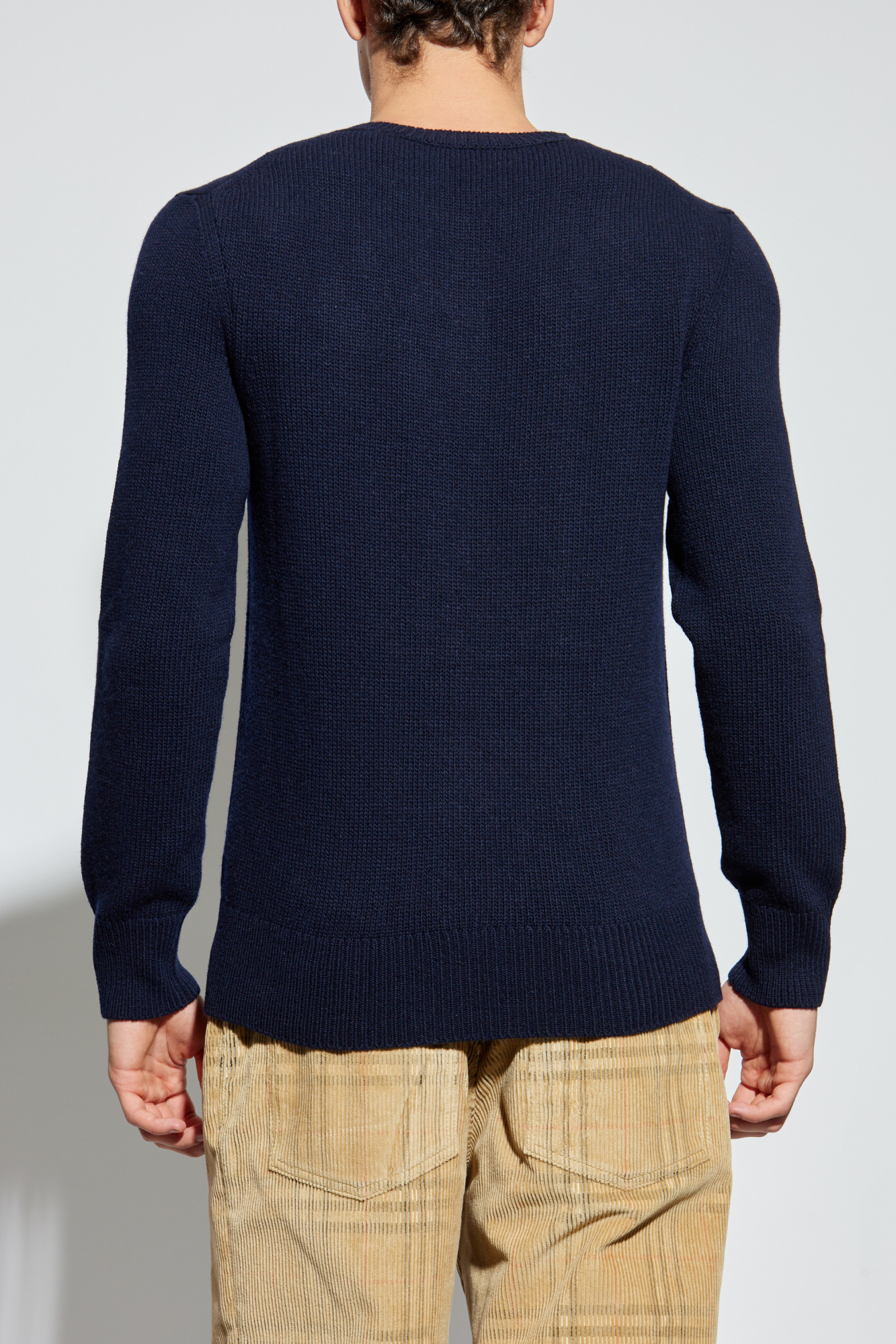 Navy blue Crew neck sweater Burberry - Vitkac AS
